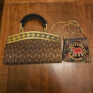 Pair of Embroidered Made in India Purses.
